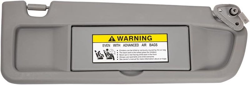 HIMIKI Right Passenger Side Sun Visor Sunvisor Compatible with 2006 2007 2008 2009 2010 2011 06 07 08 09 10 11 Civic Replaces# 83230-SNA-A01ZC, Light Gray - Image 1